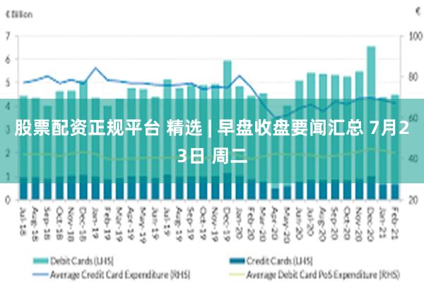 股票配资正规平台 精选 | 早盘收盘要闻汇总 7月23日 周二