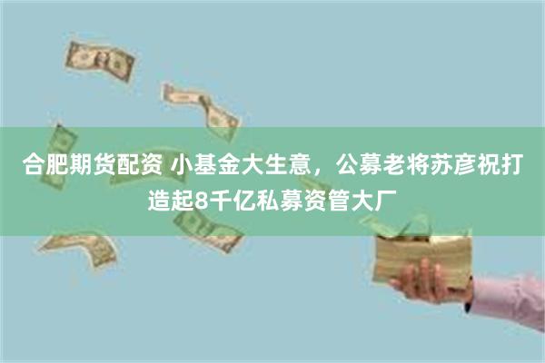 合肥期货配资 小基金大生意，公募老将苏彦祝打造起8千亿私募资管大厂