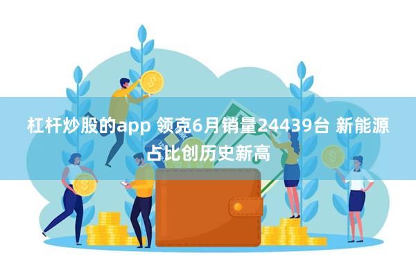 杠杆炒股的app 领克6月销量24439台 新能源占比创历史新高