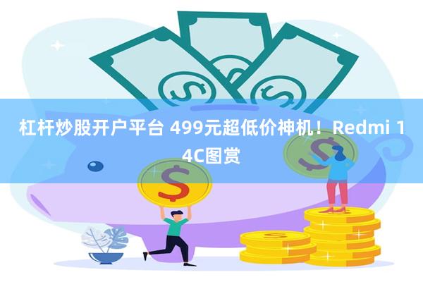 杠杆炒股开户平台 499元超低价神机！Redmi 14C图赏