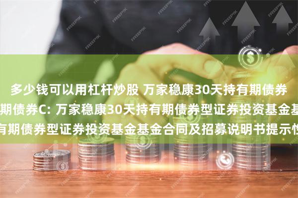 多少钱可以用杠杆炒股 万家稳康30天持有期债券A,万家稳康30天持有期债券C: 万家稳康30天持有期债券型证券投资基金基金合同及招募说明书提示性公告